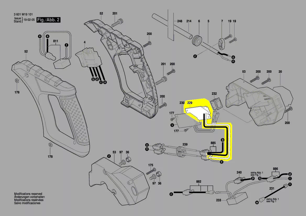 platine électronique réf. 1 609 B01 894 Bosch